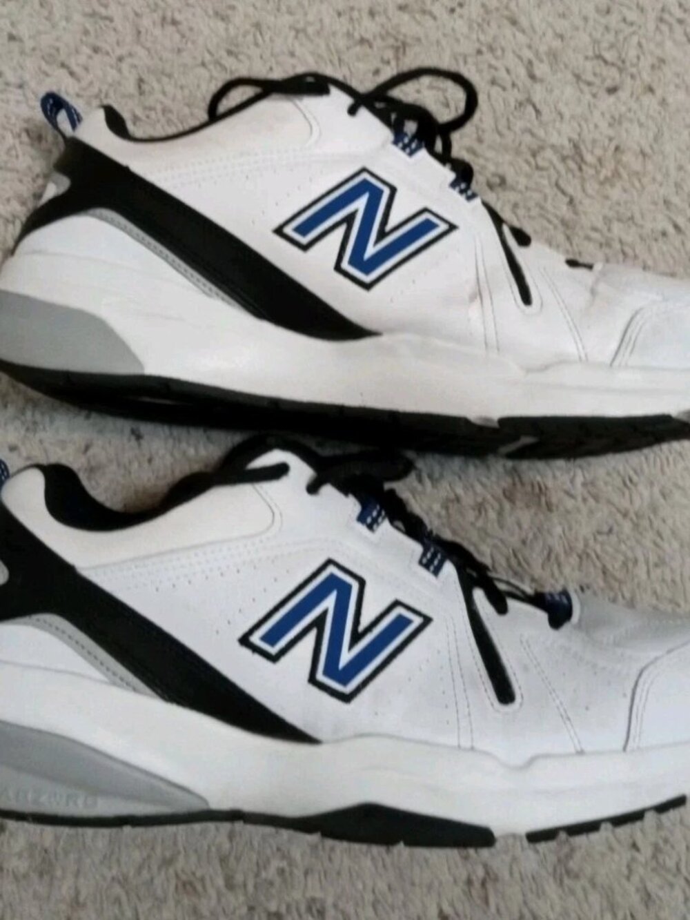 New Balance 608 Men's Size 12 Running Athletic Shoe Sneaker White Leather - Picture 3 of 9